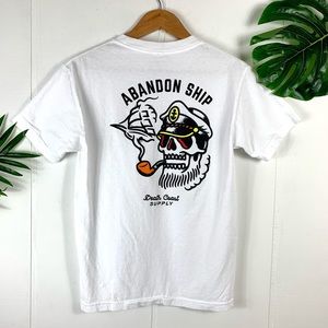 Death Coast Supply Co Abandon Ship Graphic Shirt